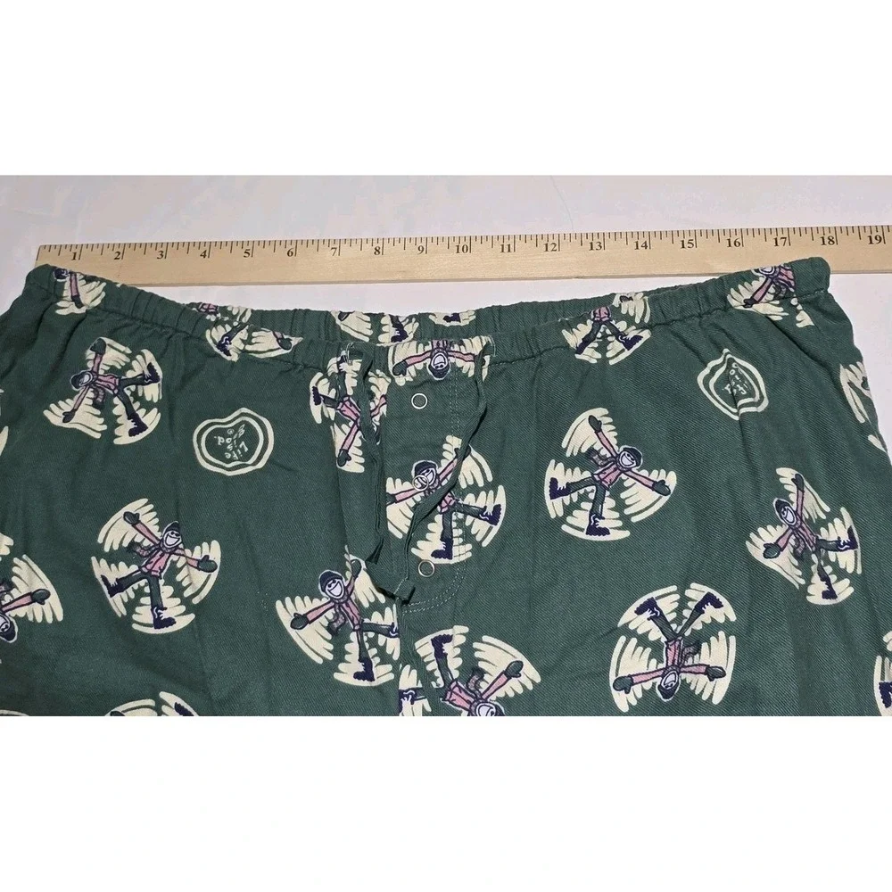 Life is Good Womens XL Jake Snow Angles Winter Fun‎ Ski Sleep Pajama Pant